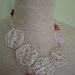 RESERVED FOR STASHA. Pink Quartz, Jade and Silver geometric necklace