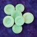 vintage shank buttons Mint Marble mixnmatch 3/4" 7/8" x7