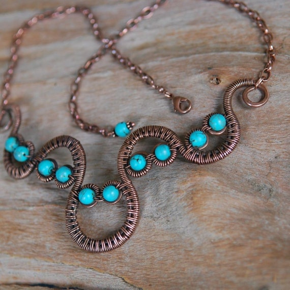 Urban artisan copper necklace Clearance