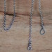 RESERVED - Oxidized Sterling Silver Chain with Handmade Clasp