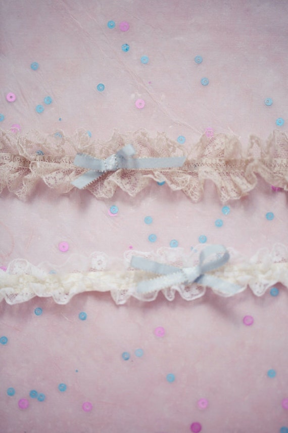 Toss Garter something blue lace garter garter belt Pair