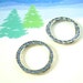 2 Vintage Swarovski Rhinestone Rings - Channel Set Lt Sapphire Silver Blue Crystal Findings