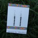 Handcrafted black crystal dangle earrings with Sterling silver earwires