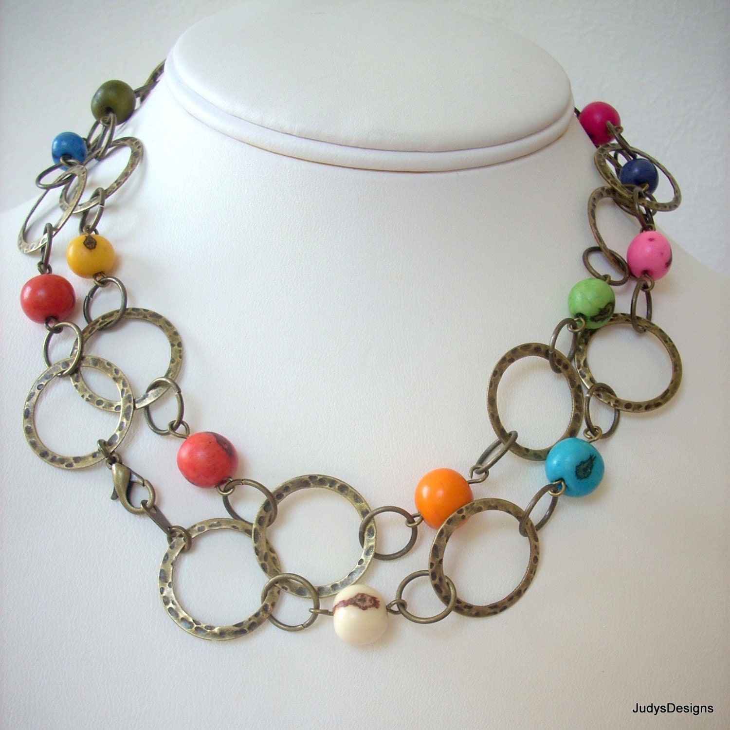 Eco-Friendly Acai Bead Colorful Necklace