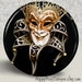 SALE Venetian Carnivale Carnival Mask - Pocket Mirror or Magnet - 2.25" 2-1/4 inch