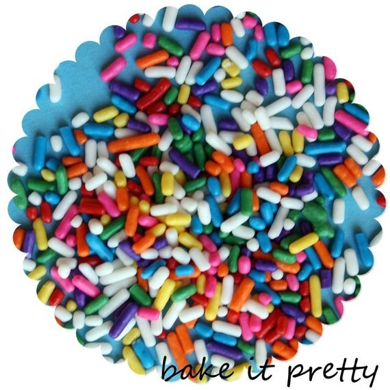 Jimmies 1/4 pound of Jimmy Sprinkles by BakeItPretty on Etsy