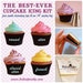 Best-Ever Cupcake Icing Kit - Four Jumbo Decorating Tips with Pastry Bag