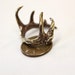 Bronze Elk Antler Ring - Moon Raven Designs
