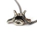 Two for One Sale...Fox Vertebrae Necklace Silver Fox Vertebrae Pendant Necklace Silver Fox Spine Bine Jewelry 088
