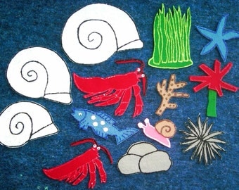 House for Hermit Crab flannel board felt board story