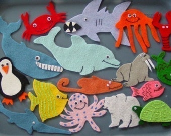Commotion In The Ocean Children's Flannel Board Felt Set