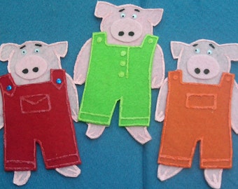 Three Little Pigs Flannel Board Felt Board Story