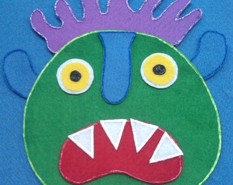 Go Away Big Green Monster Felt Board Flannel Board Story