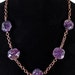 Amethyst on Copper Chain Necklace SCA Medieval