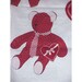 Preprinted Fabric PANEL--MakesTeddy Love--BEAR--With Tie And Heart--Unused