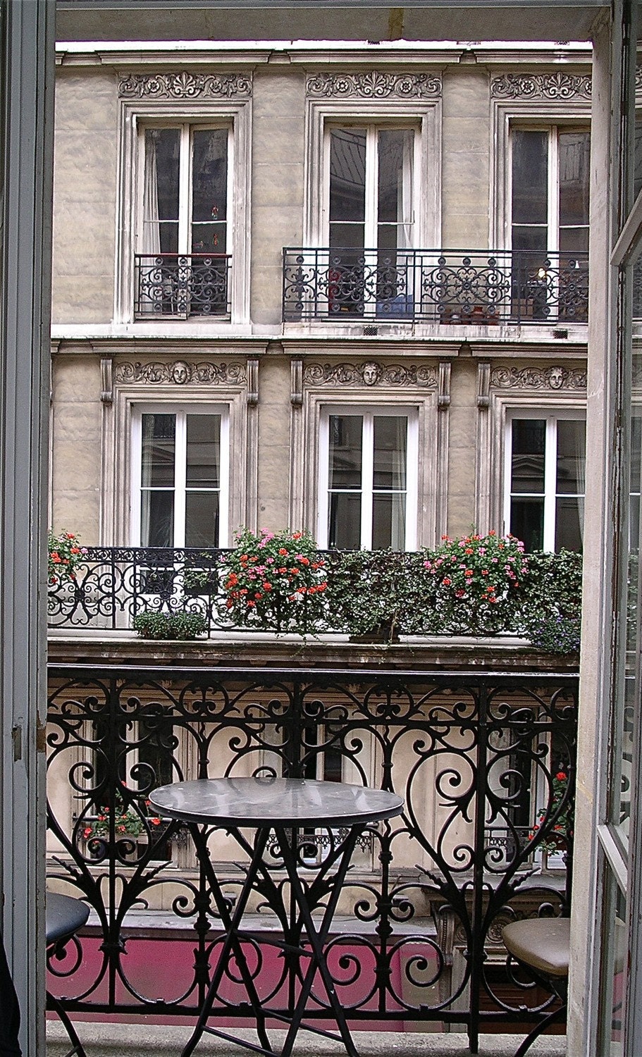 PRINT PARIS BALCONY Romantic Latin Quarter by crystalartandphoto