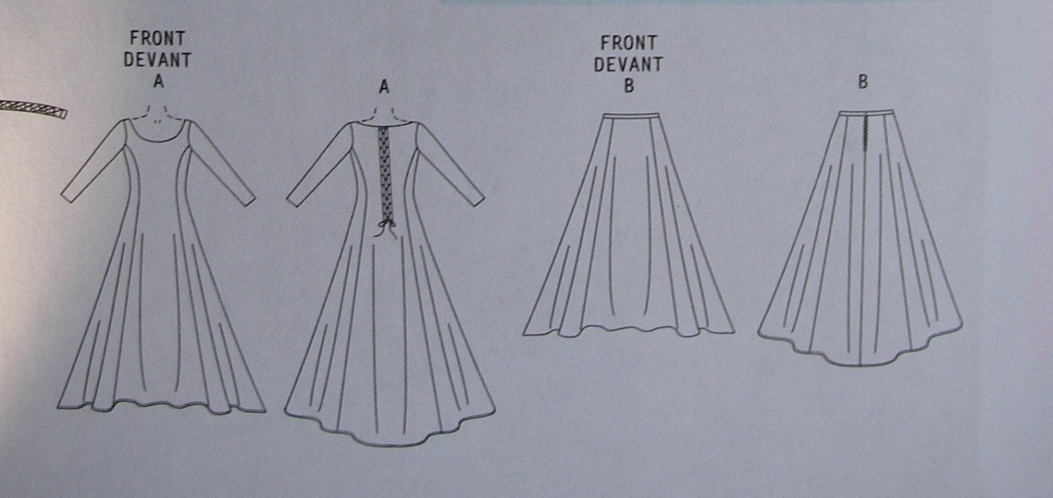 Gunna Kirtle or Medieval Gown Pattern Full by TheAbbeyStillRoom