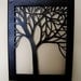 Tree Silhouette Cut Canvas - 11x14 Made to Order
