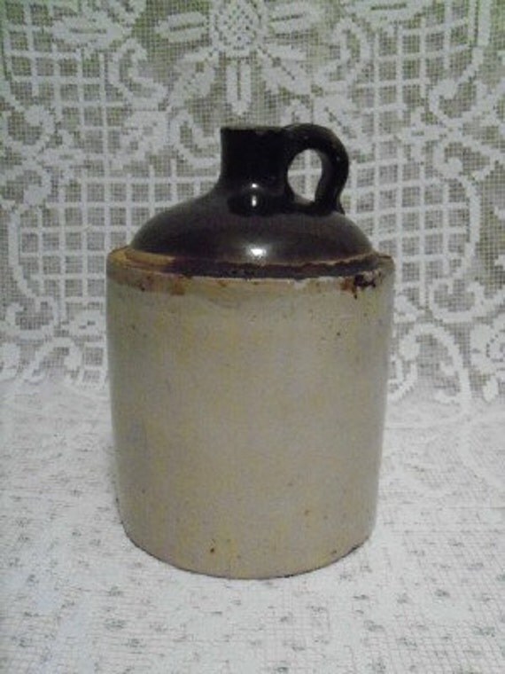 Vintage Crock Molasses Jug by CowboyCrazyCreations on Etsy