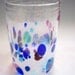 Hand Blown Glass Tumbler, Glassware, Juice Glass by Riker Art Glass