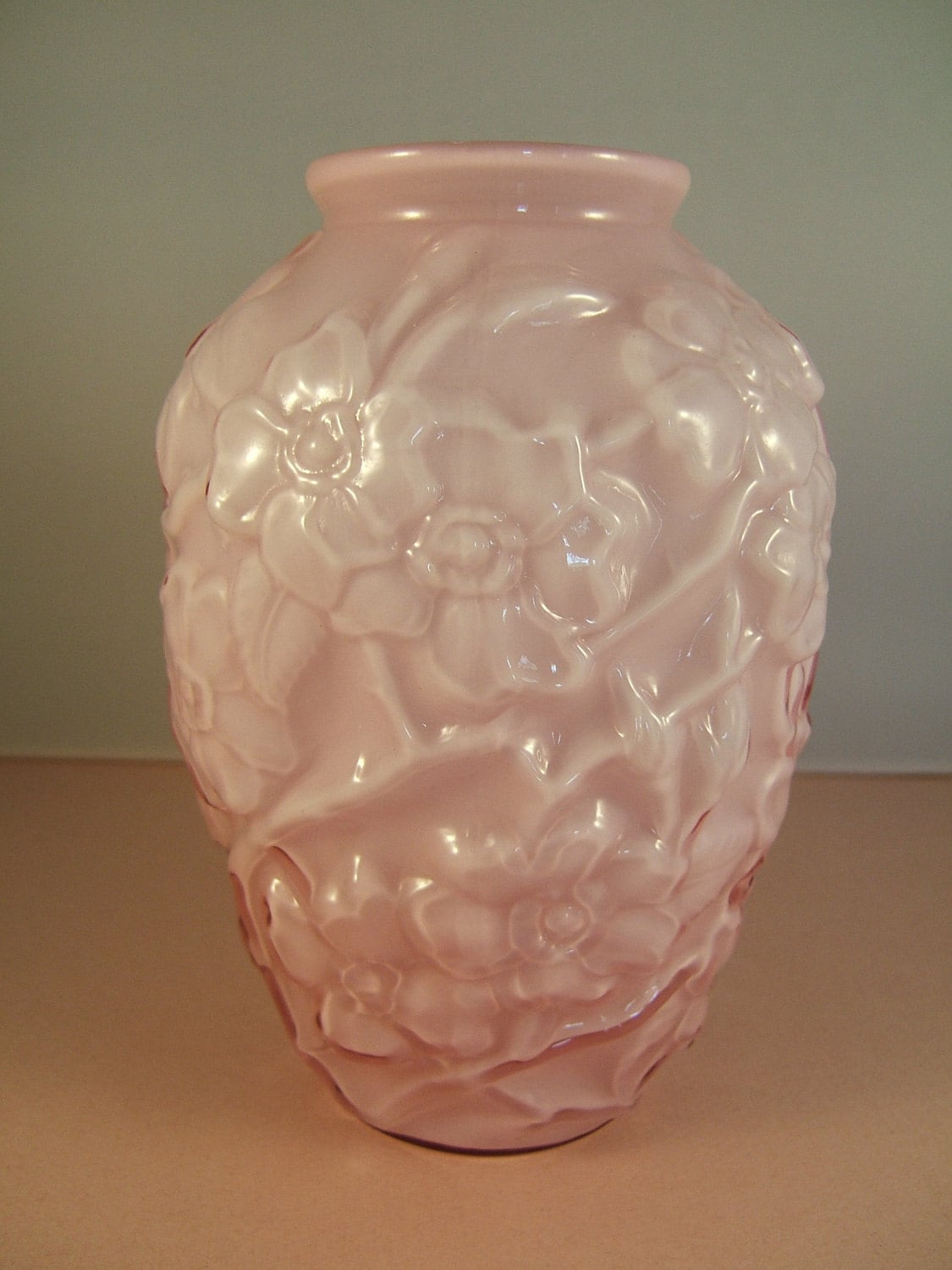 Vintage Pink Vase 8