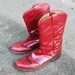 vintage Cowboy Boots - 80s Burgundy Leather Justin Western Cowgirl Boots Sz 7.5