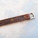 vintage Tooled Leather Belt - Acorn Brown Handpainted Leather Belt Sz XS S