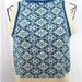 vintage 80s Sweater Vest - Blue and Cream Snowflake Sweater Vest Sz S M