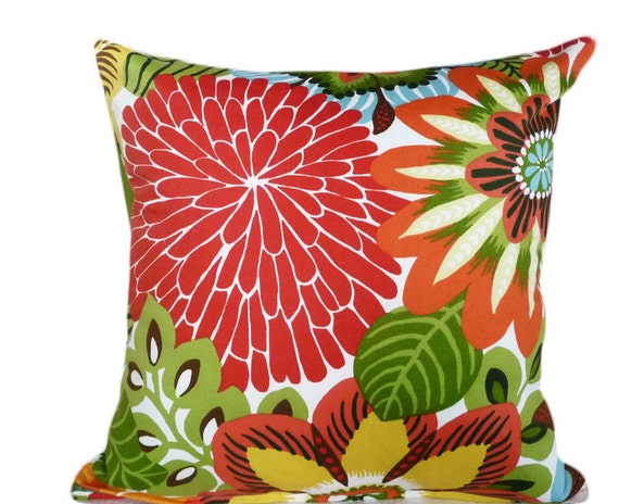 Floral Pillow Covers Colorful Flower Cushions Modern Sofa
