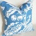 Blue and White Pillow, Floral Throw Pillow Cushion Covers, Blue White Pillow Covers, Cottage, Home Decor 18x18