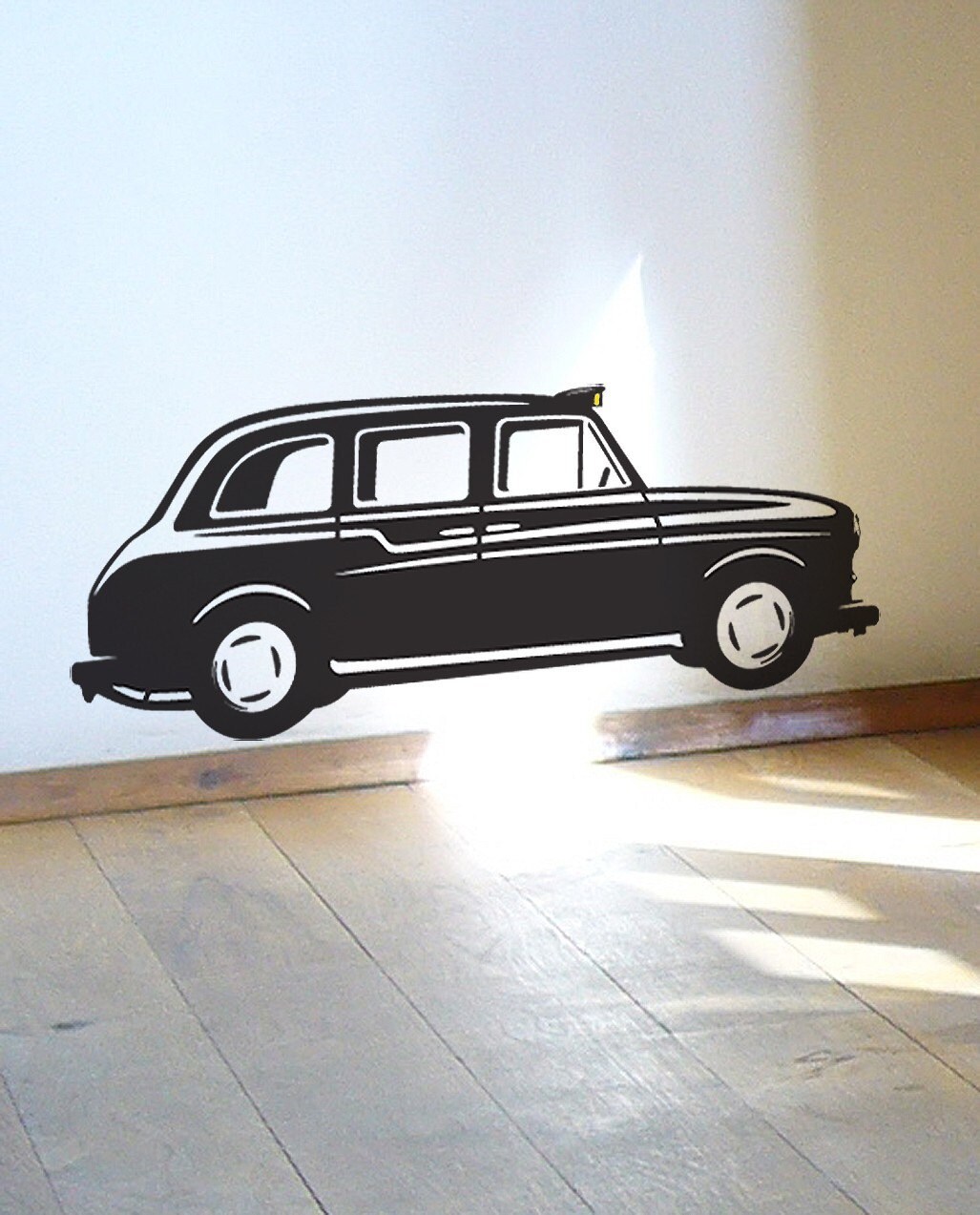 Black London Taxi Cab wall sticker decal