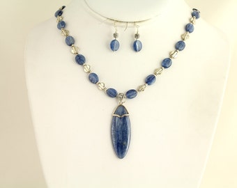 Kyanite Necklace Set. Listing 86154099