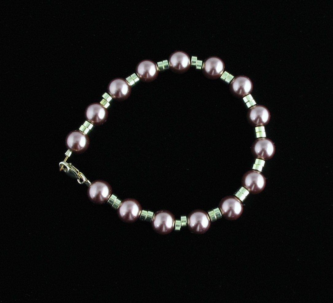 Pearl Bracelet. Listing 40080276 by Ptcreationsjewelry on Etsy