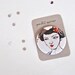 Pocket mirror geisha portrait