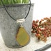 Agate and Leather Necklace in Sterling Silver / Geometric / Hammered Silver / Sliced Stone