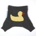 Wool Shorties Diaper Cover - Rubber Ducky - X-Small Newborn
