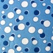 P and B Textiles, Grandpas Dots in Blue - 1 Yard Clearance