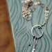 On Sale 25% Off - Sterling Silver Delicate Circle Pendant Necklace, Tiny Drops - Dreamcatcher
