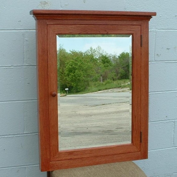 Items similar to Medicine Cabinet Inset Mount Solid Oak