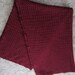 V Stitch Cranberry Afghan
