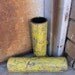Pair of Metal Art Vases, Industrial Decor