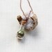 Miniature Terrarium Necklace - Crystal, Moss, Vial on antiqued copper
