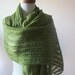 Green Shawl RECTANGLE Knitting Fashion Ready To Shipping