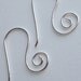 French hoop earwires loopy style