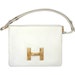 HELENA French Vintage 60s Off White Leather Handbag/Shoulderbag