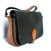 LOUISE French Vintage Black Satchel Shoulder Bag