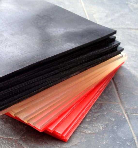 80 Durometer Urethane Sheet for Hydraulic Press 6x6x1/8