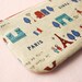La Tour Eiffel Mini Zipper Pouch (Red)