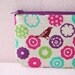 Flower Bird Mini Zipper Pouch