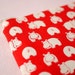 Little Cute Hippo Mini Zipper Pouch (Red)